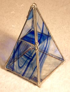 Reamy Blue Pyramid Box has the soothing flow of water