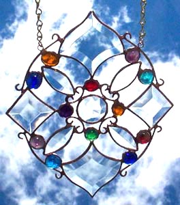 The Daydreams Mandala features a large crystal jewel in the center