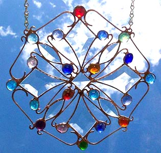 The dreamlike crystal design will weave a positive spell and glow with a harmonious energy.