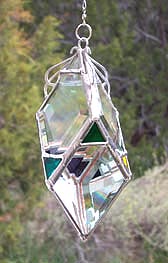 All Beveled Diamond style Water Prism has the rainbow sequence added to each facet of glass.