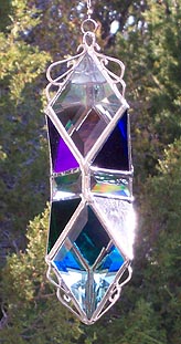 One of our most elegant Water Prisms accented with the cool colors